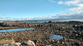 Low tide along Galway Bay's north shore